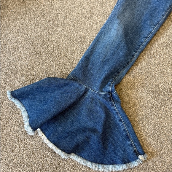 Citizens of Humanity Drew Flounce High Rise Crop Flare Jeans size 27 - Picture 8 of 10